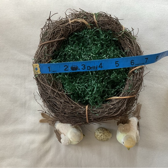 Decorative Birds Nest with 2 Birds and Egg! - Picture 3 of 8
